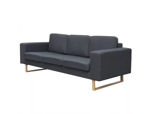 Kauf Unique 3-Sitzer Sofa Stoff Dunkelgrau