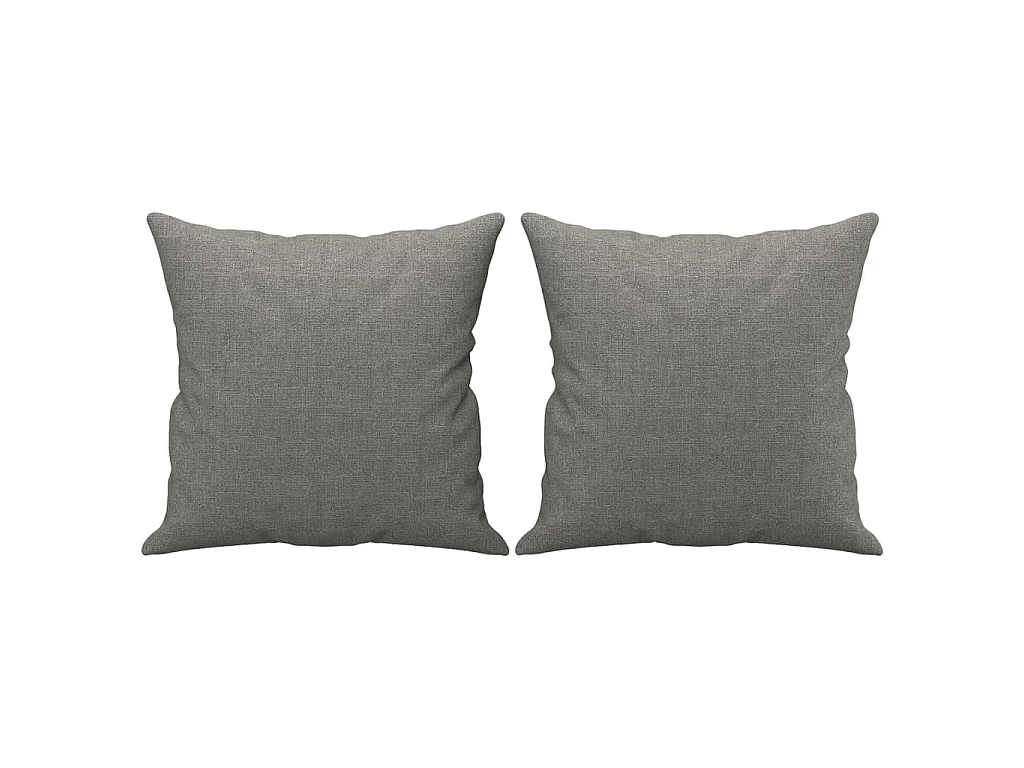 Canapé 2 places et oreillers et coussins Gris foncé 140cm Tissu