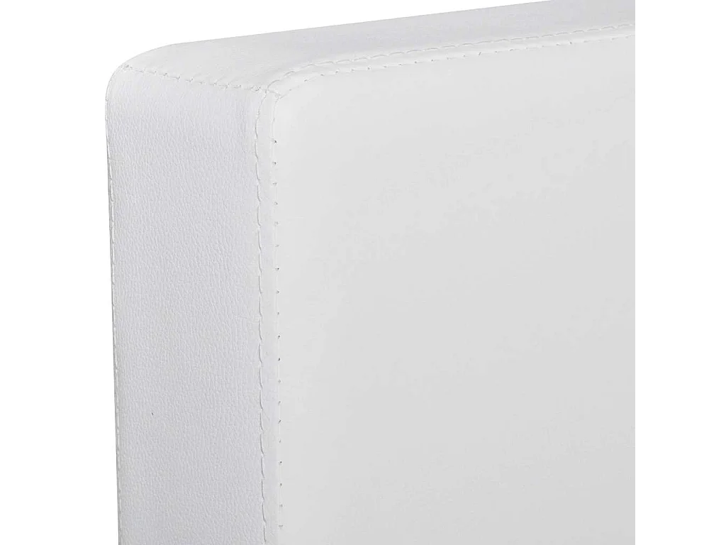 Driezitsbank kunstleer wit