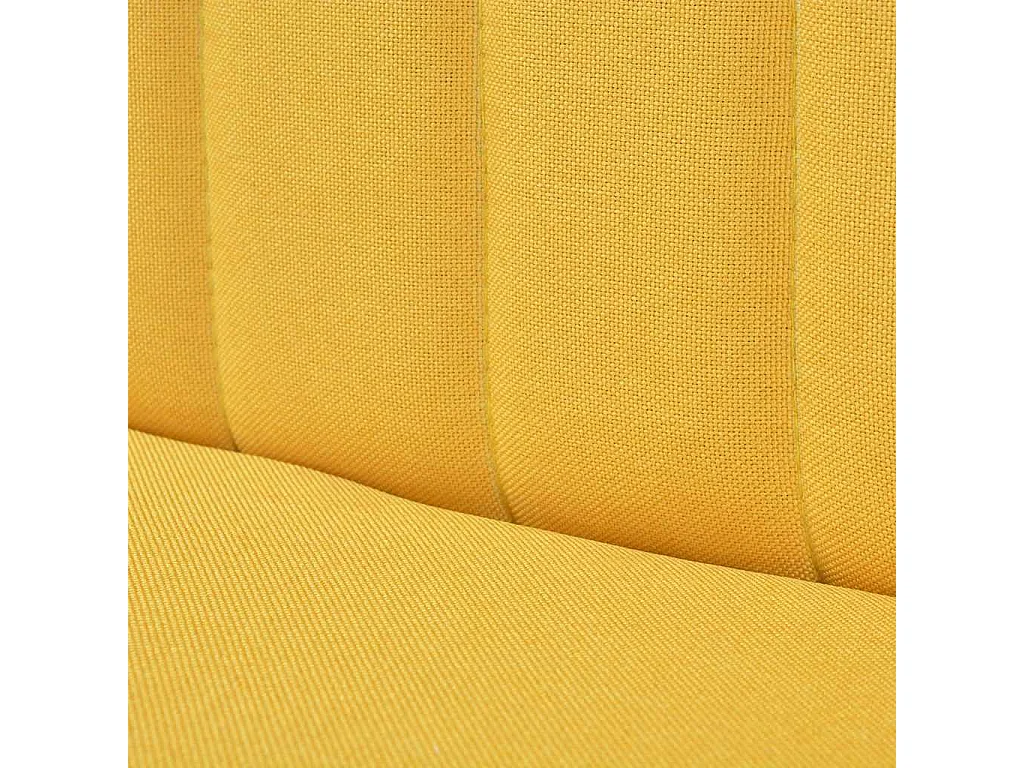 Divano in Tessuto 117x55,5x77 cm Giallo