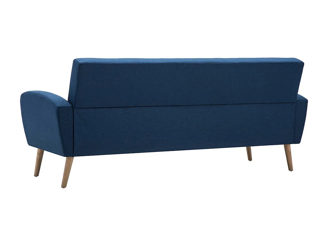 Canapé à 3 places Tissu Bleu