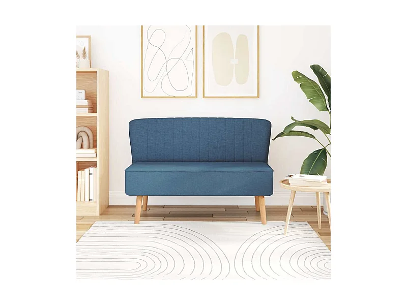 Sofa Stoff 117x55,5x77 cm Blau