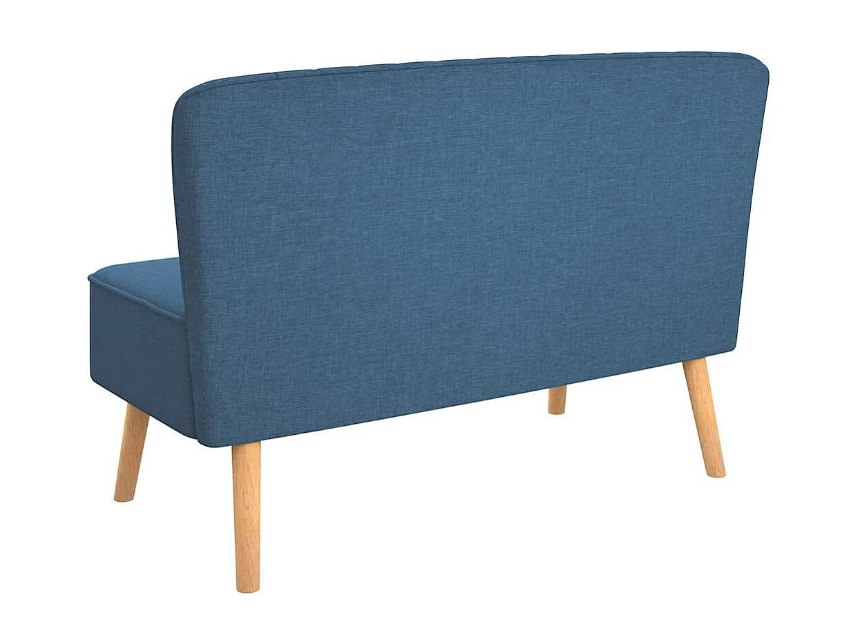 Canapé 117x55,5x77 cm Tissu Bleu