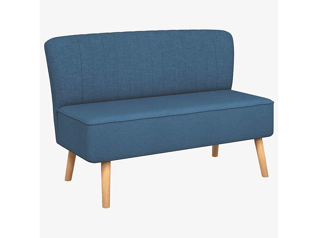 Canapé 117x55,5x77 cm Tissu Bleu
