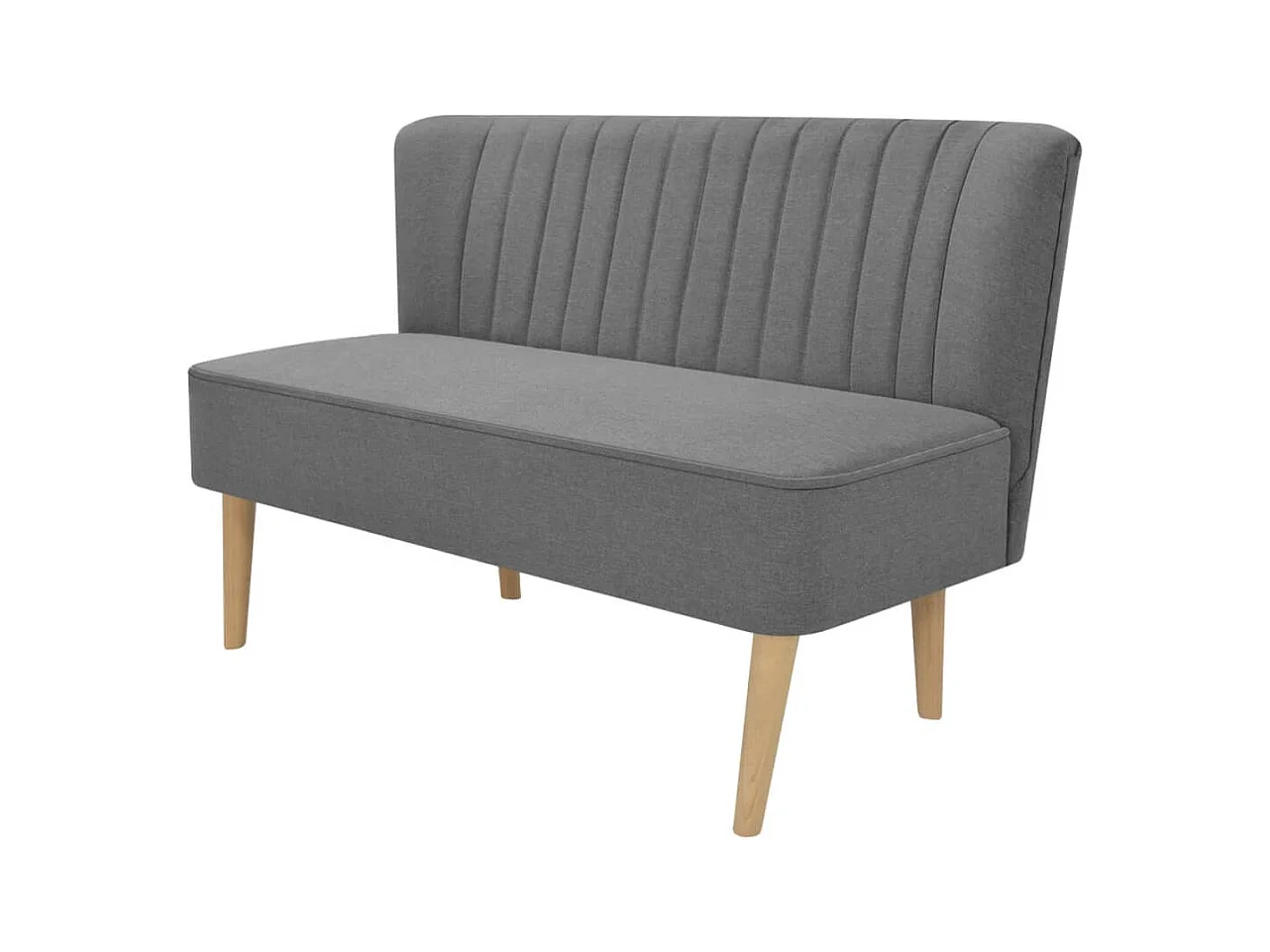 Sofa Stoff 117x55,5x77 cm Hellgrau
