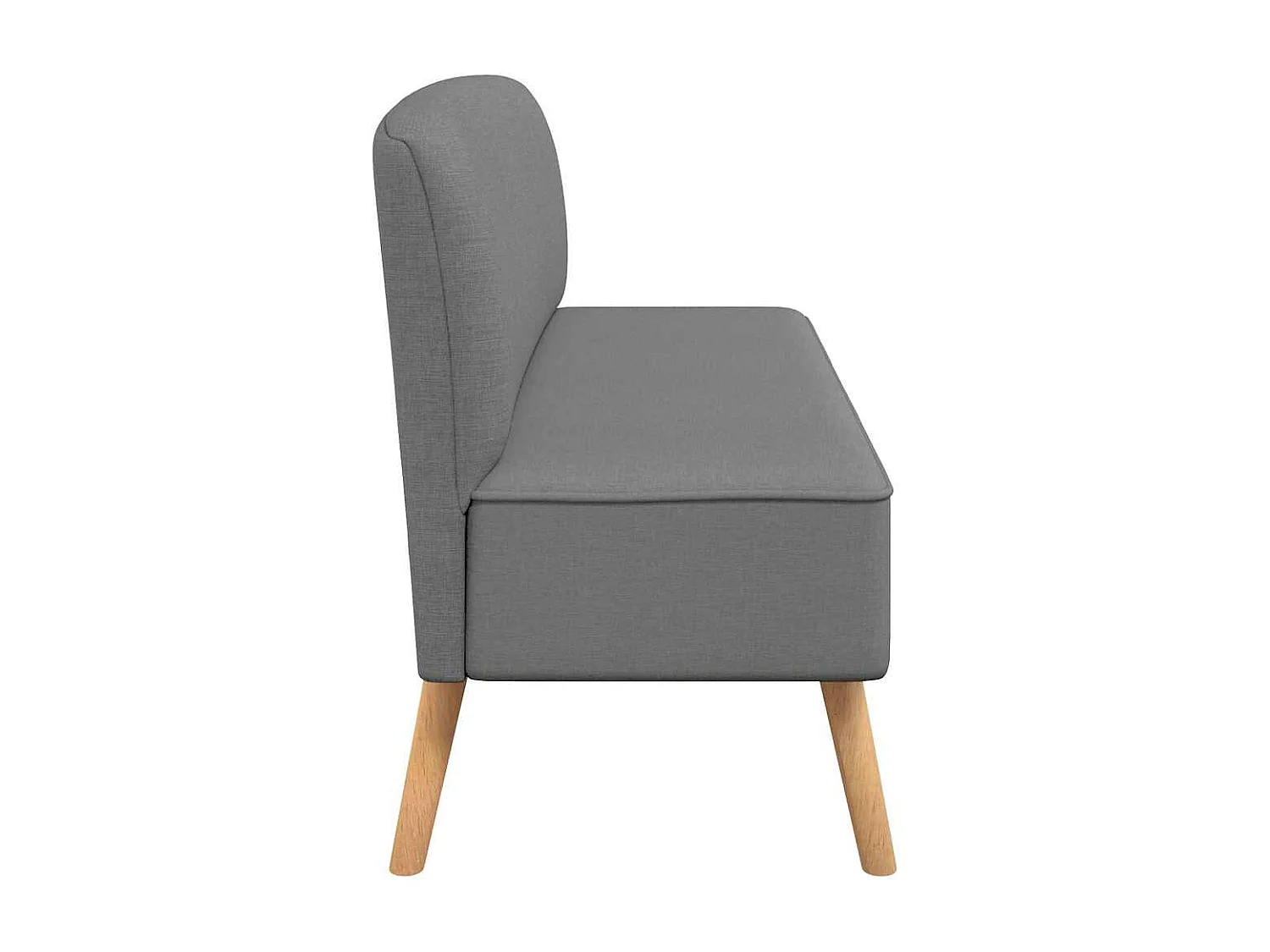 Canapé 117 x 55,5 x 77 cm Tissu Gris clair