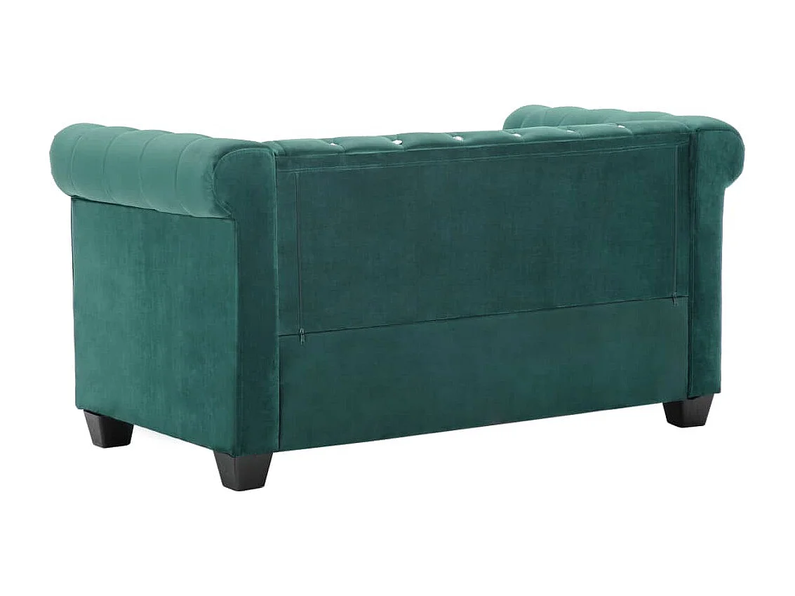 Canapé à 2 places Revêtement en velours 146 x 75 x 72 cm Vert