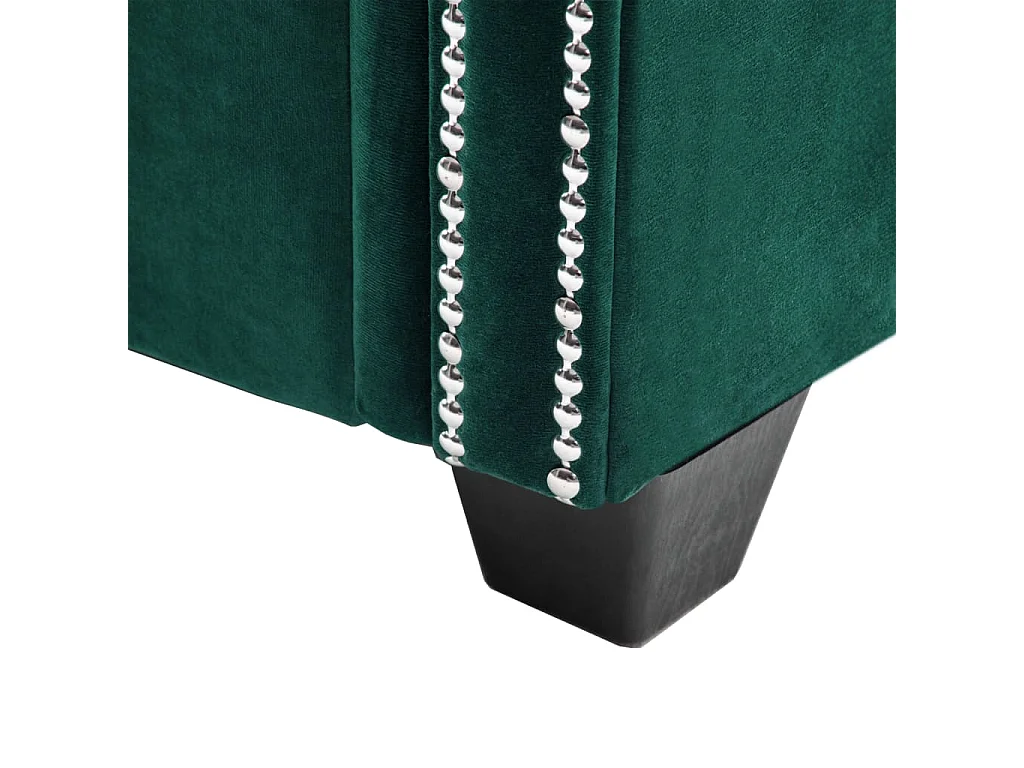 Canapé à 2 places Revêtement en velours 146 x 75 x 72 cm Vert