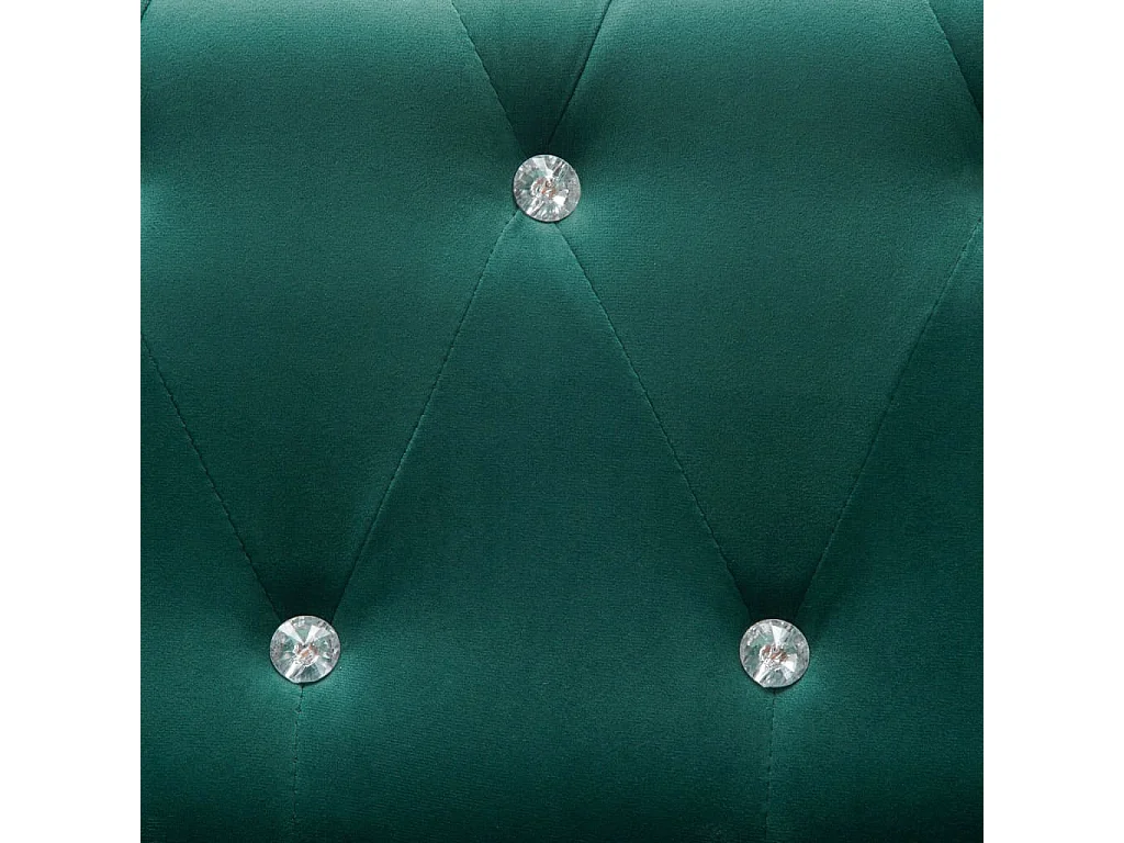 Canapé à 2 places Revêtement en velours 146 x 75 x 72 cm Vert