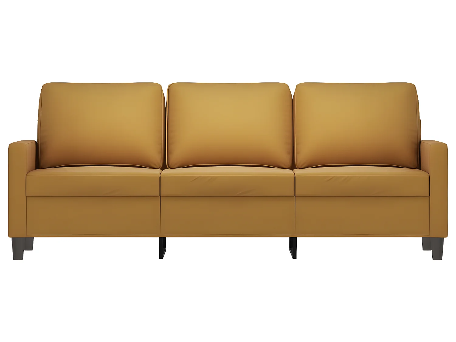 Canapé à 3 places Marron 180 cm Velours
