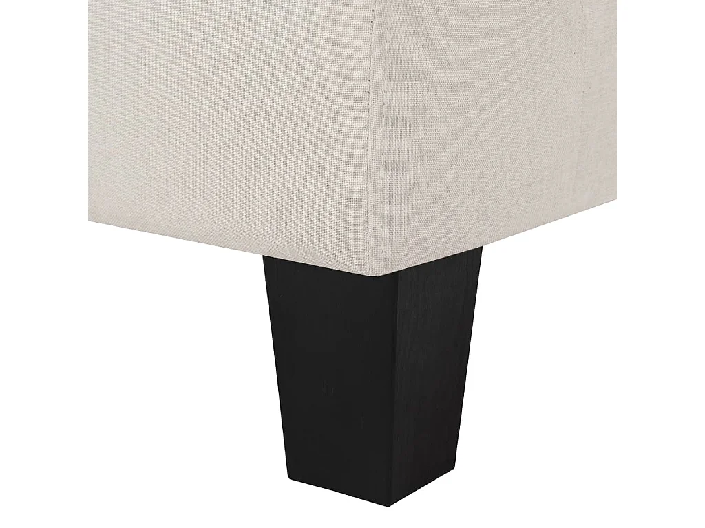 Sofá de 5 lugares tecido cor creme