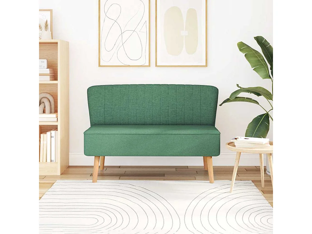 Sofa Stoff 117 x 55,5 x 77 cm Grün