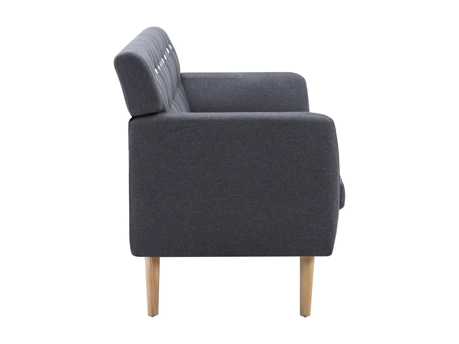 3-Sitzer-Sofa Stoff 172x70x82 cm Dunkelgrau