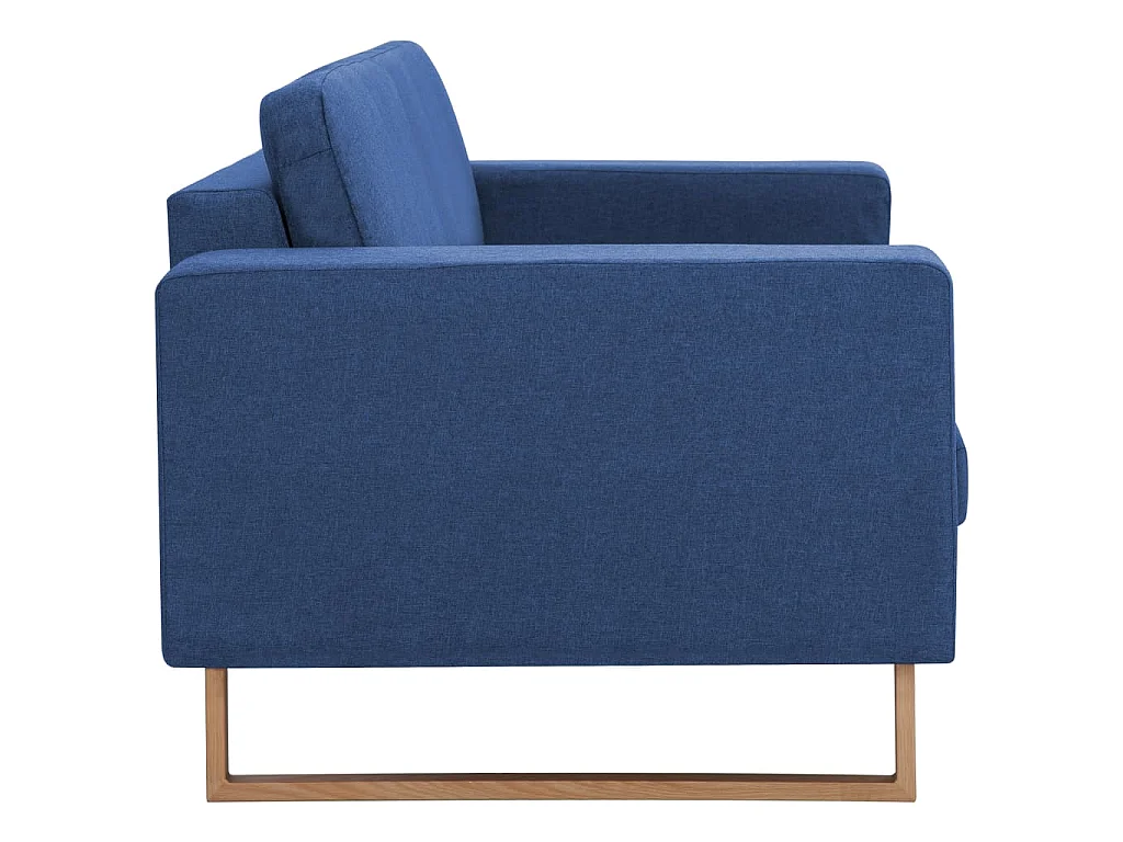 Driezitsbank stof blauw