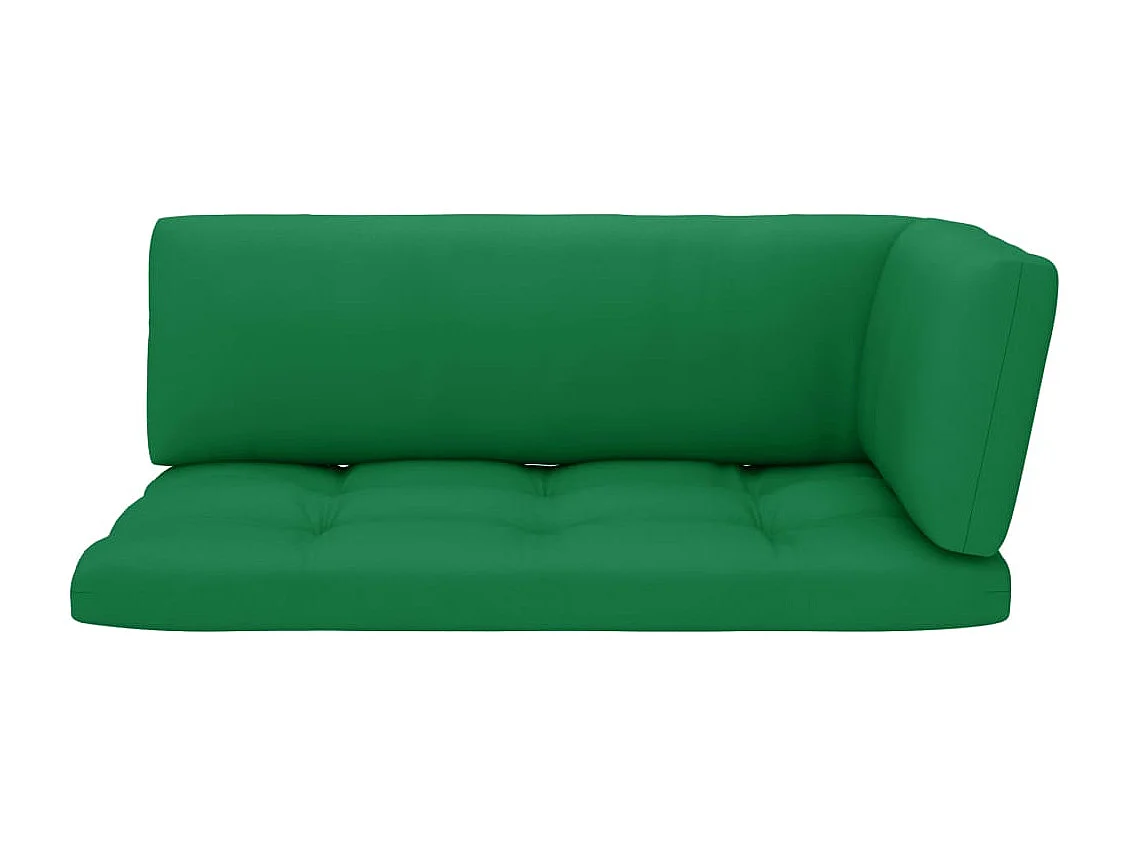 Sofá de paletes 2 lugares c/ almofadões pinho impregnado branco