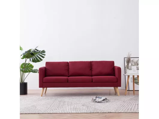 Kauf Unique 3-Sitzer-Sofa Stoff Weinrot