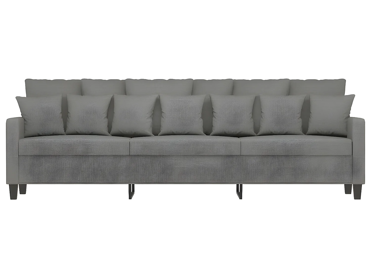 Canapé 3 places en tissu gris foncé