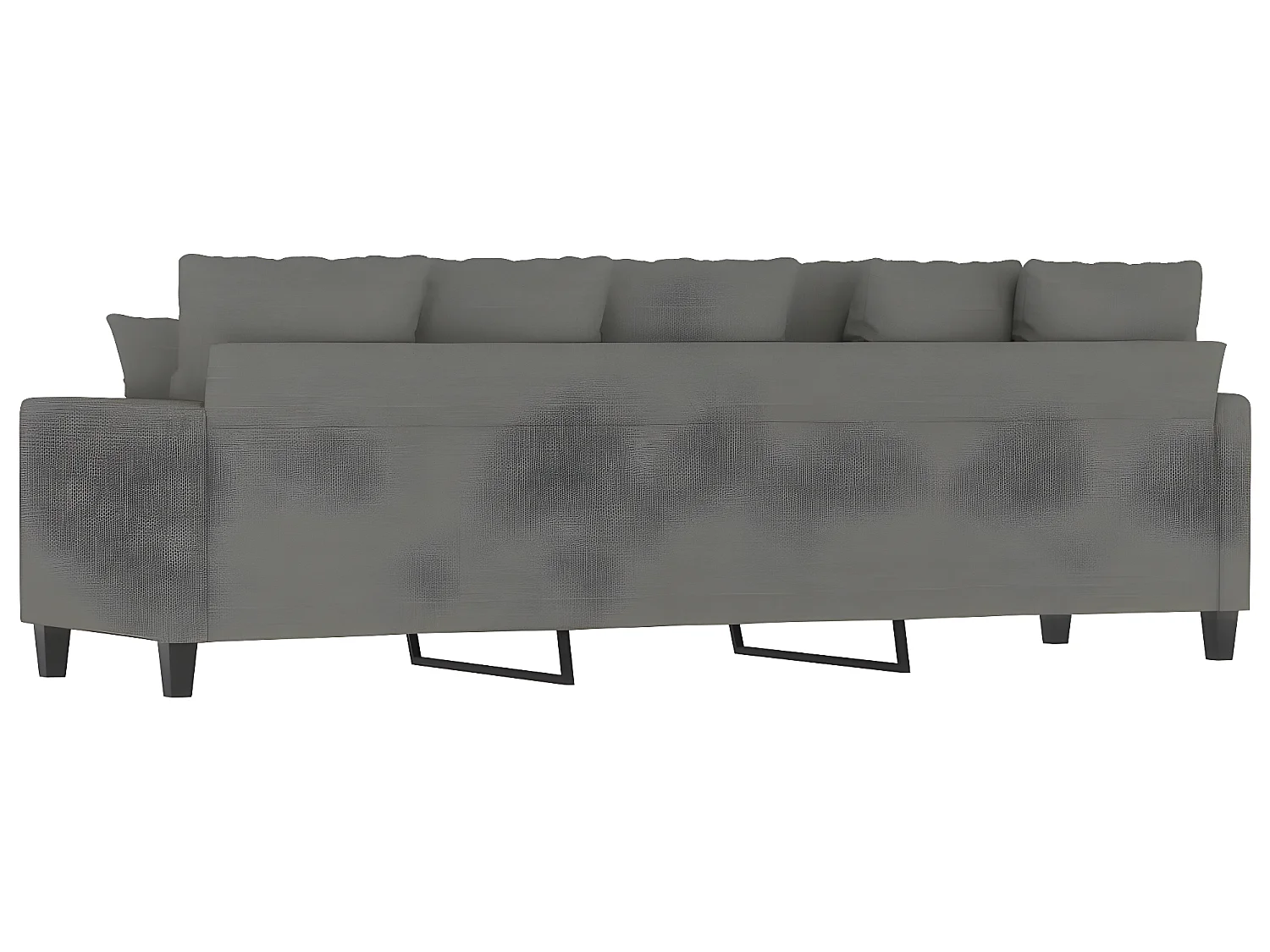 Canapé 3 places en tissu gris foncé