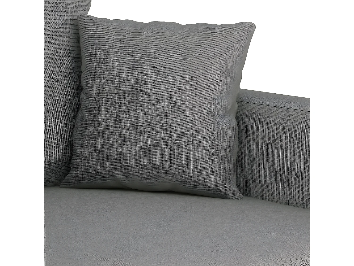 Canapé 3 places en tissu gris foncé