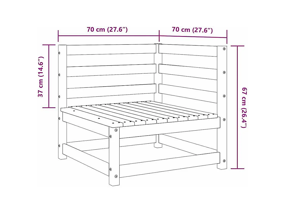 Tweezitsbank stof blauw