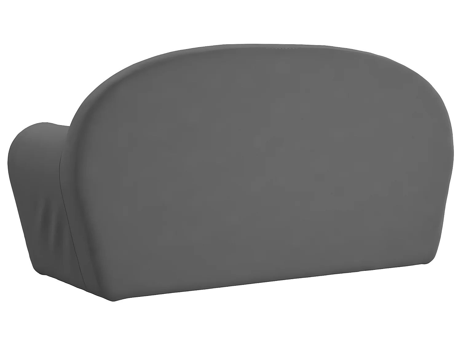 Canapé pour enfants à 2 places Anthracite Peluche douce