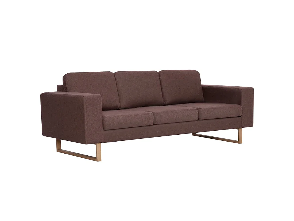 3-Sitzer-Sofa Stoff Braun