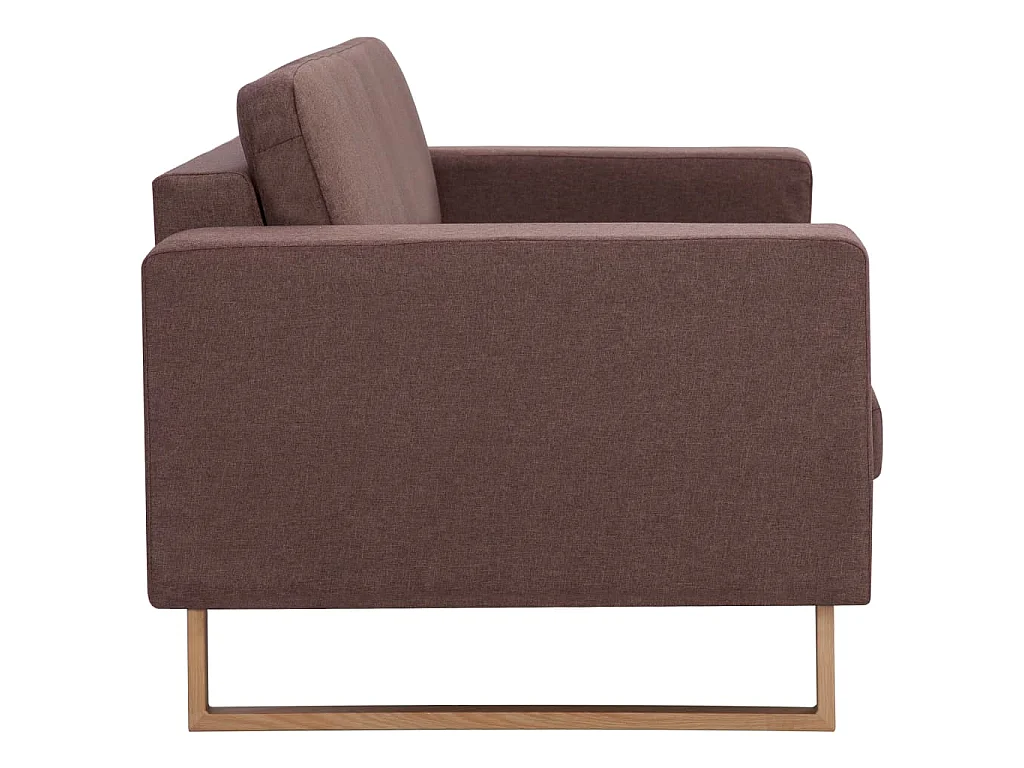 3-Sitzer-Sofa Stoff Braun