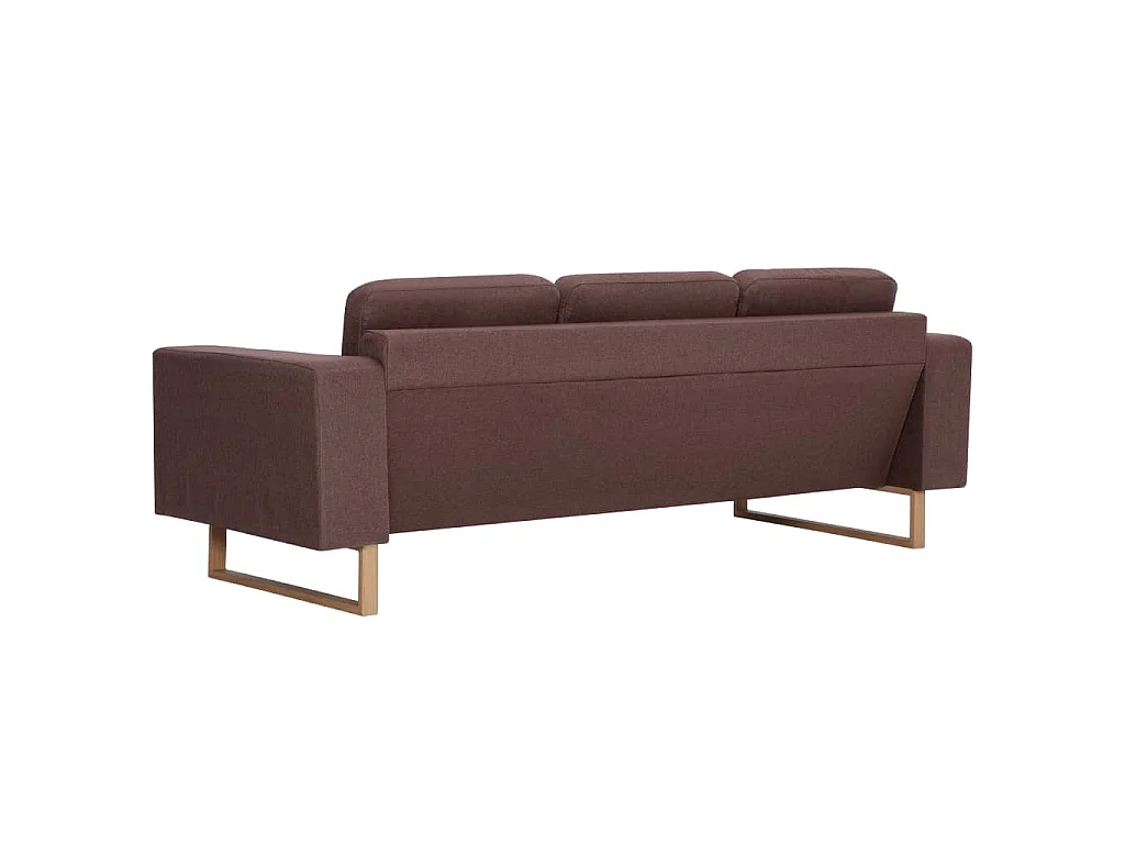 3-Sitzer-Sofa Stoff Braun