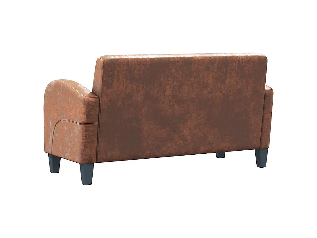 Tweezitsbank kunstsuède bruin