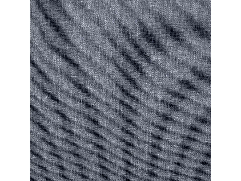 Canapé à 2 places Tissu Gris foncé