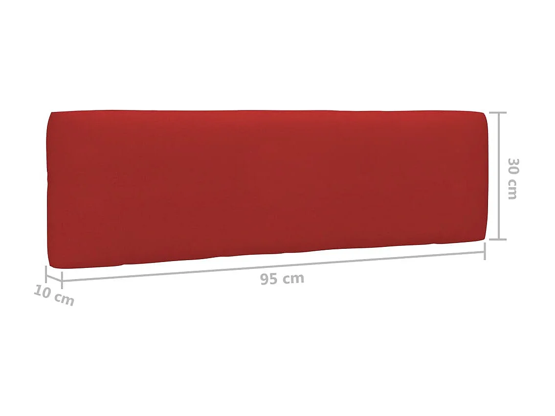 Sofá de paletes 2 lugares c/ almofadões pinho impregnado branco