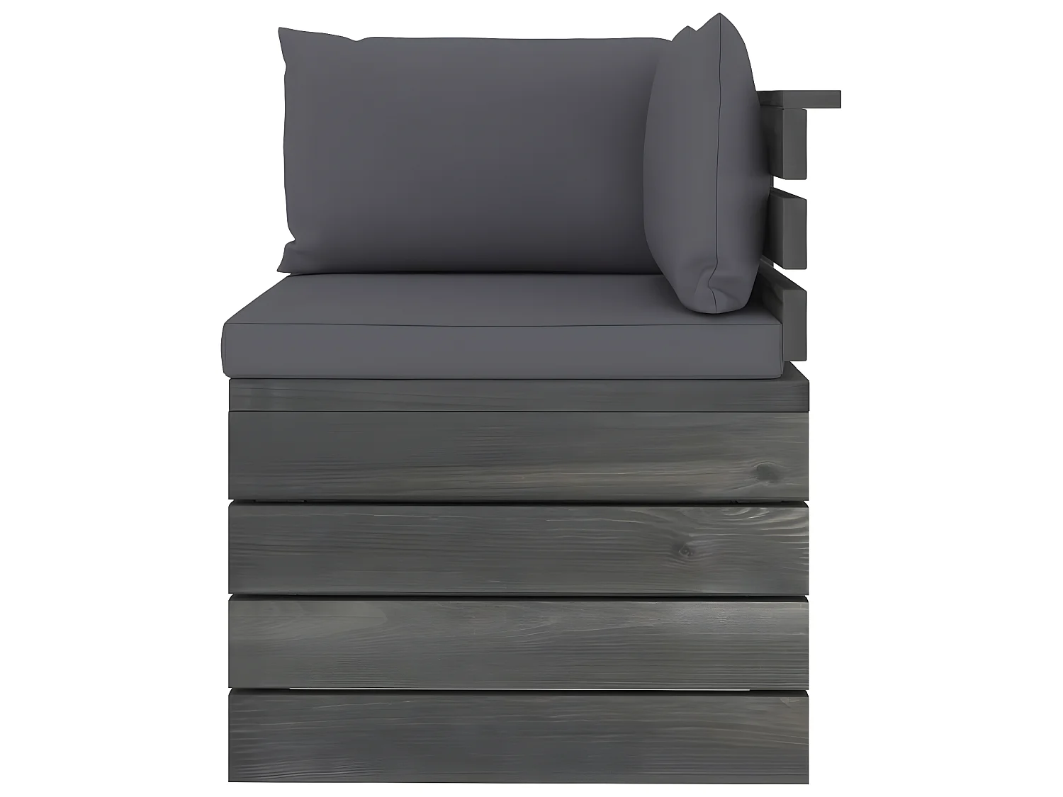 Canapé palette de jardin 4 places avec coussins Bois de pin