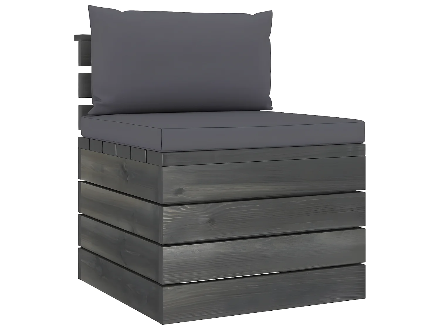 Canapé palette de jardin 4 places avec coussins Bois de pin