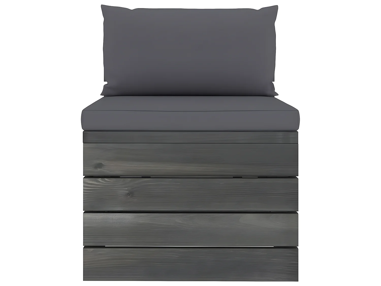 Canapé palette de jardin 4 places avec coussins Bois de pin