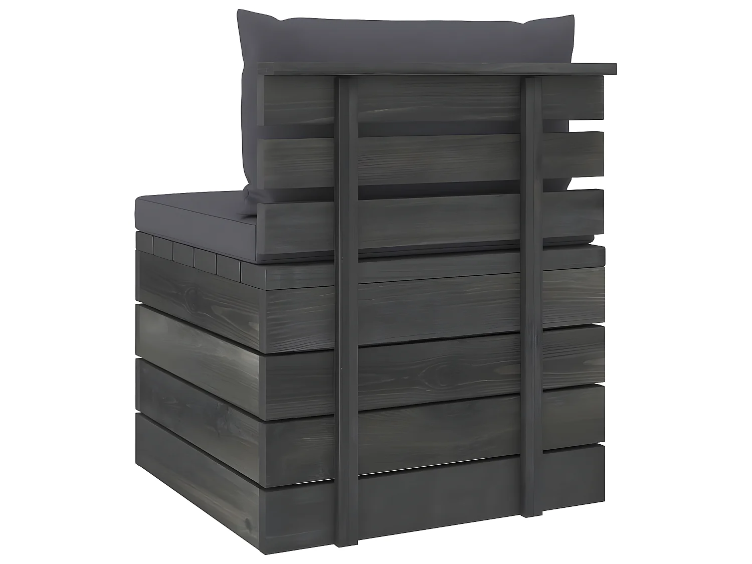 Canapé palette de jardin 4 places avec coussins Bois de pin