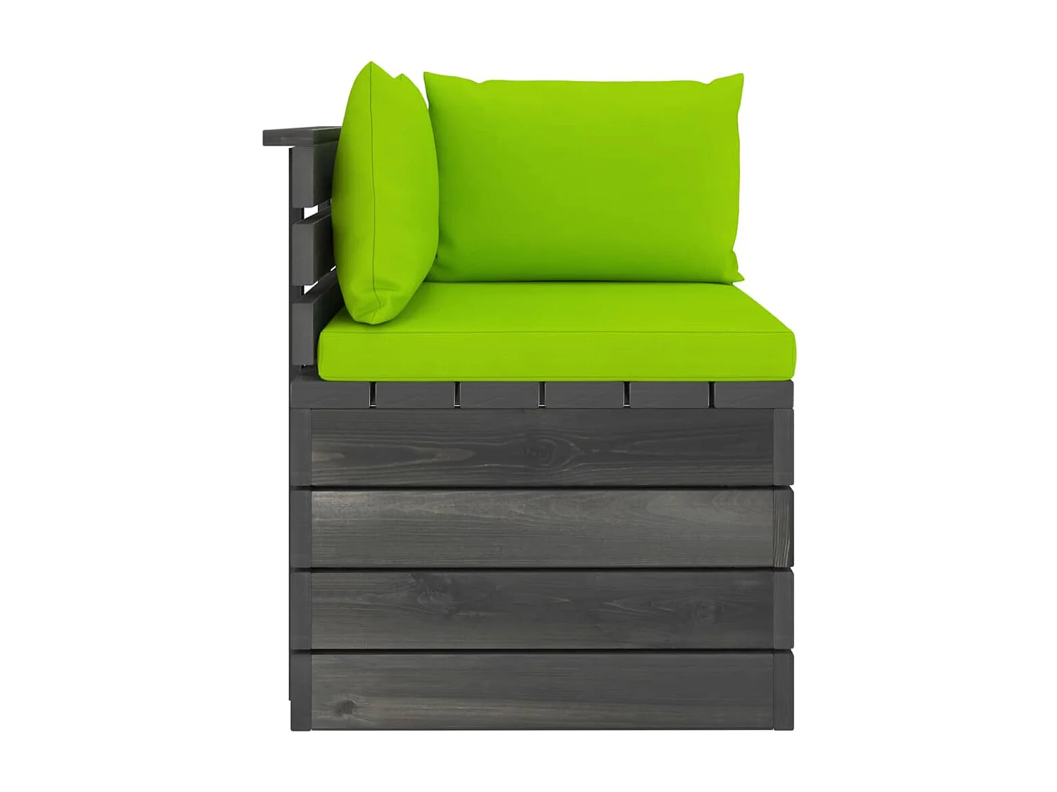 Canapé palette de jardin 2 places avec coussins Bois de pin