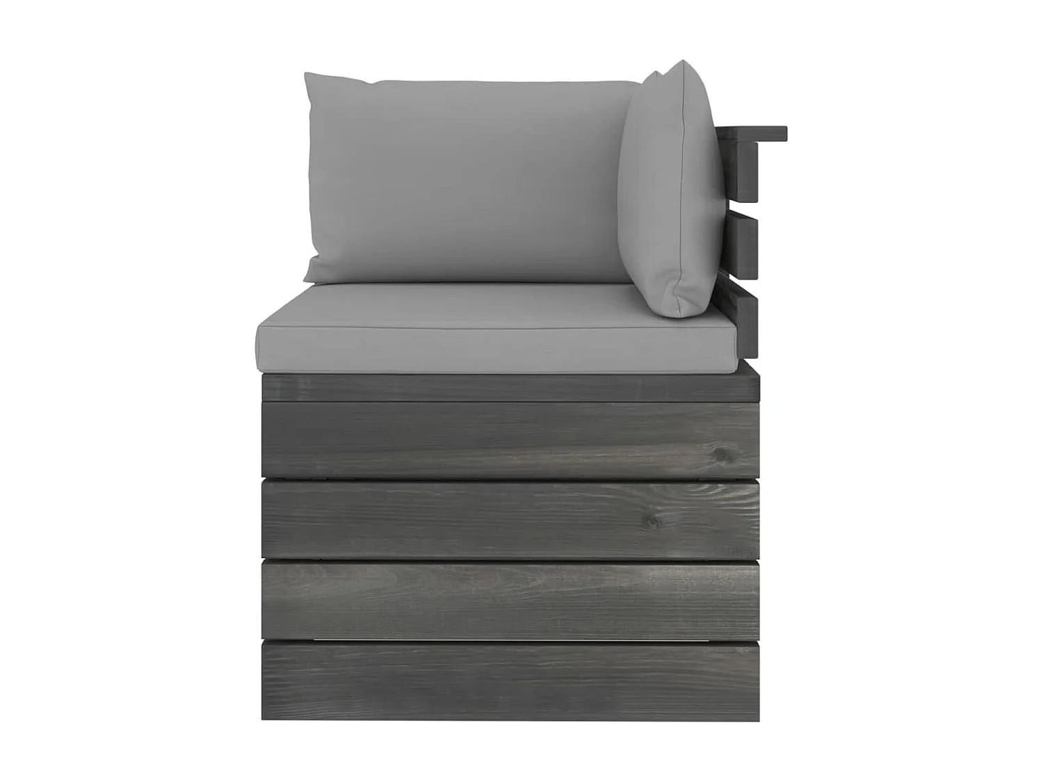 Tuinbank 2-zits met kussens pallet massief grenenhout