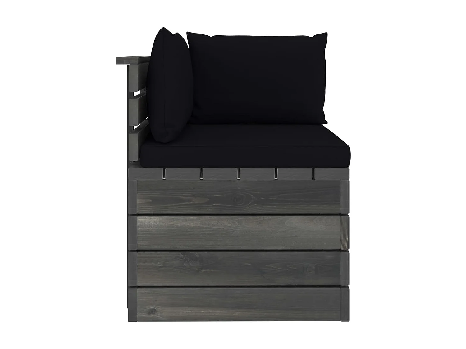 Tuinbank 2-zits met kussens pallet massief grenenhout