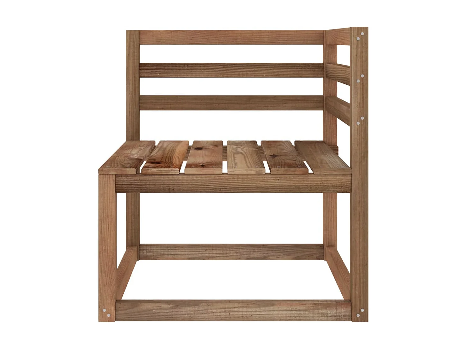 Canapé palette de jardin 2 places et coussins vert vif Pinède