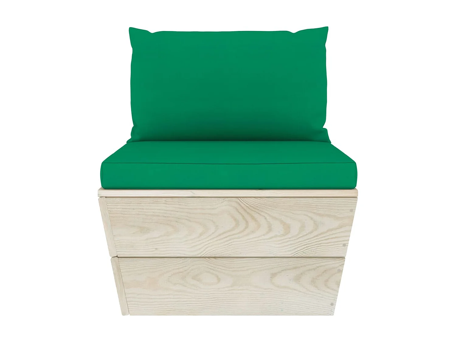 Canapé palette à 3 places de jardin avec coussins Bois d'épicéa