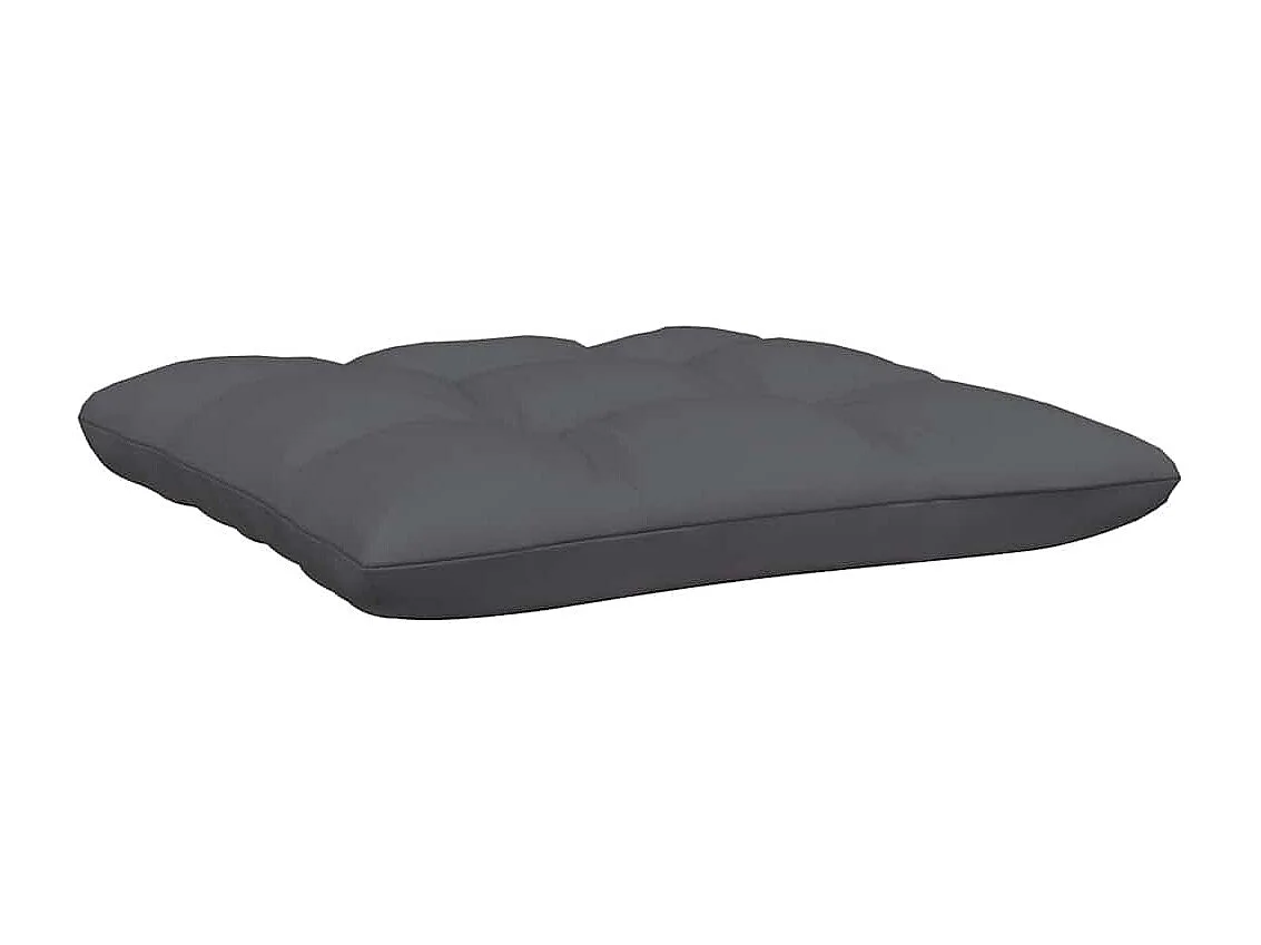 Gartensofa 2-Sitzer mit Kissen in Schwarz Massivholz Kiefer