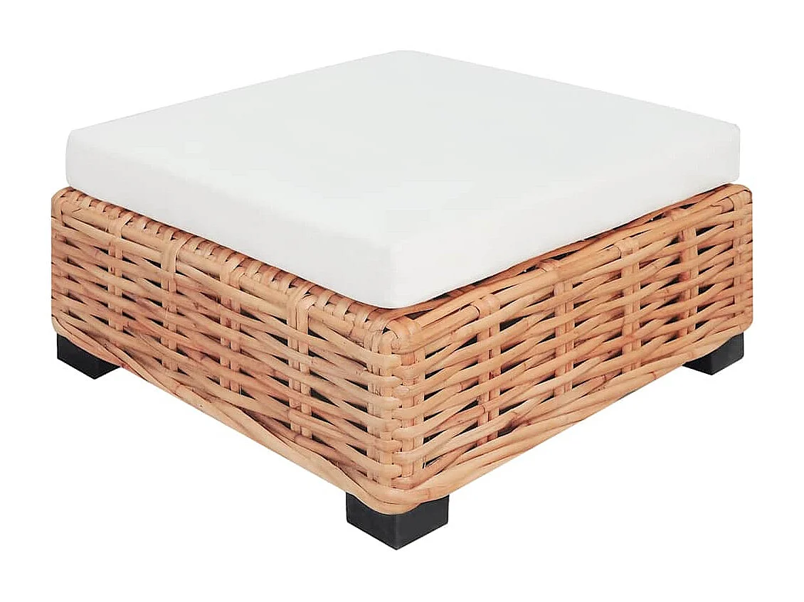 Sofagarnitur 16-tlg. Natürliches Rattan