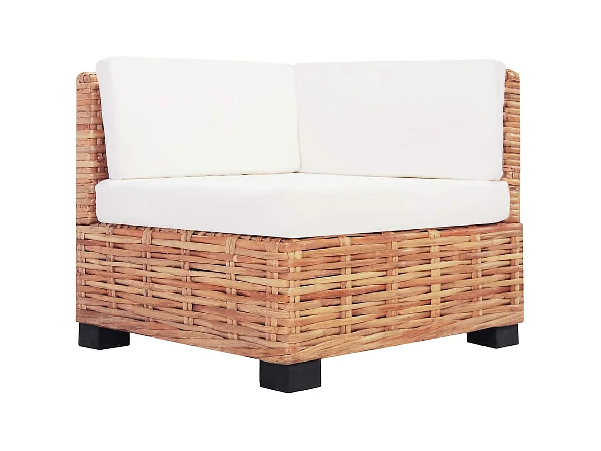 Ensemble de canapés 18 pcs Rotin naturel