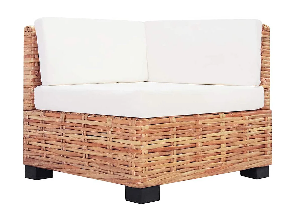 Ensemble de canapés 18 pcs Rotin naturel