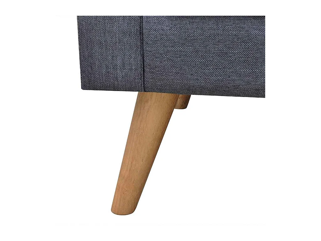 Sofagarnitur 2-Sitzer und 3-Sitzer Stoff Dunkelgrau