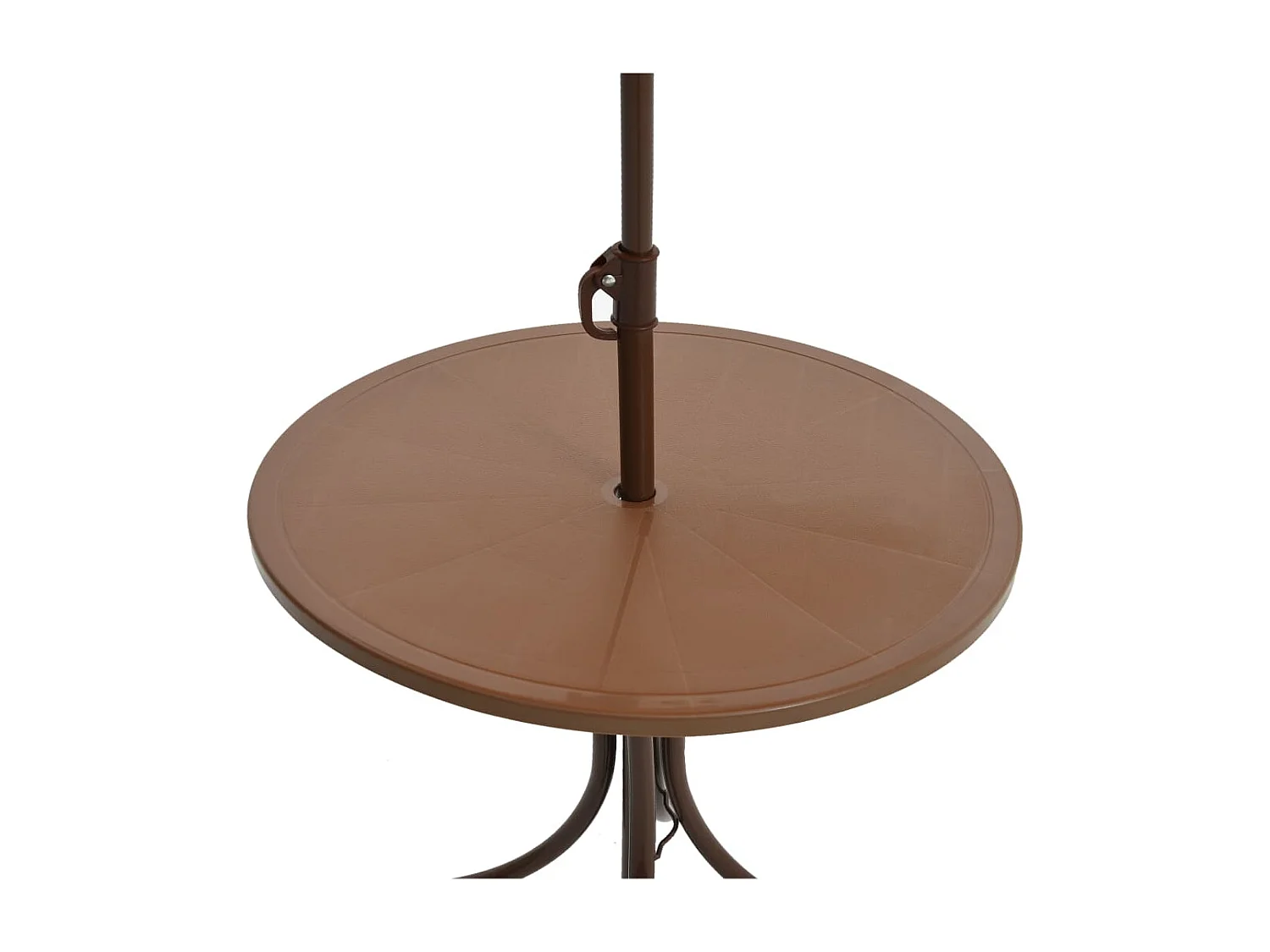 3-tlg. Garten-Bistro-Set für Kinder mit Sonnenschirm Braun