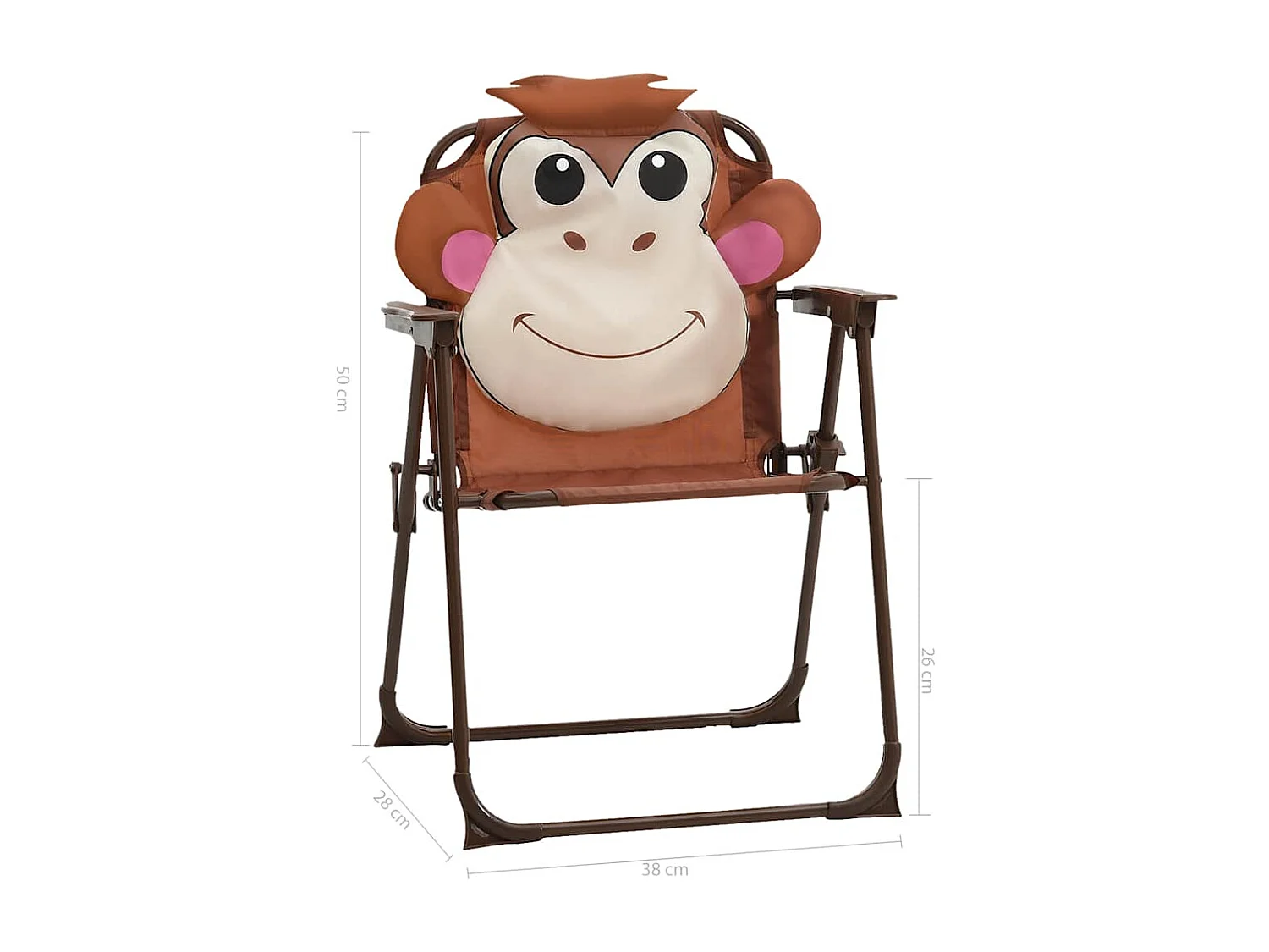 3-tlg. Garten-Bistro-Set für Kinder mit Sonnenschirm Braun