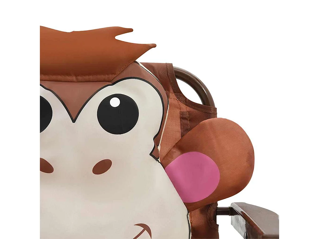 Ensemble de bistro avec parasol pour enfants 3 pcs Marron