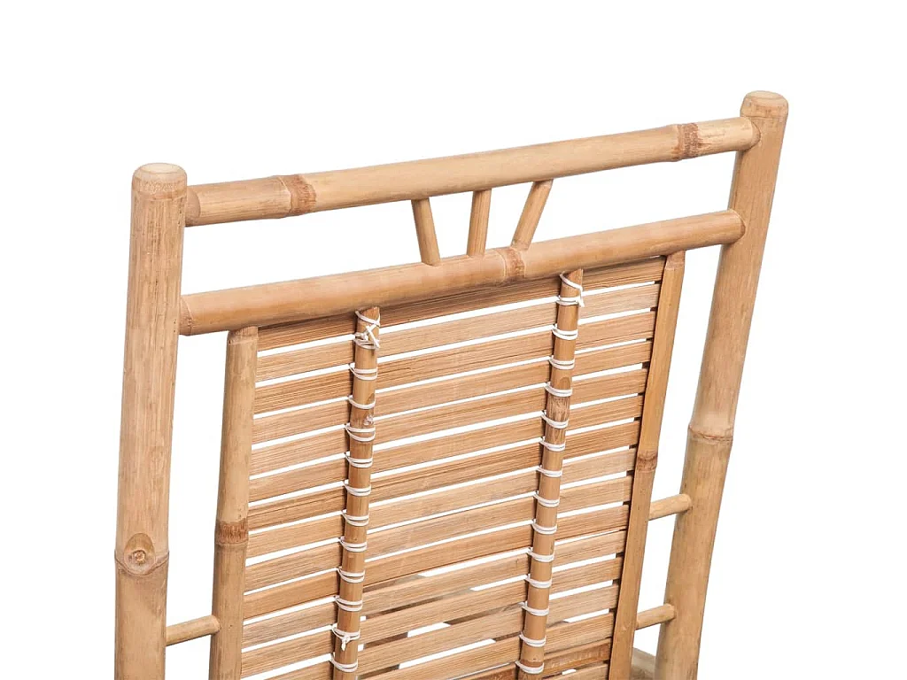 Chaise à bascule en bambou