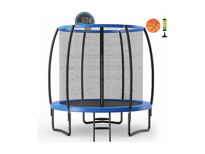 Trampoline extérieur ø 2,45 m avec filet de protection